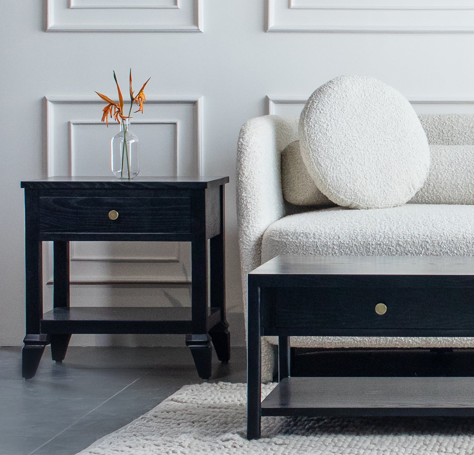 Ivory Bedside table